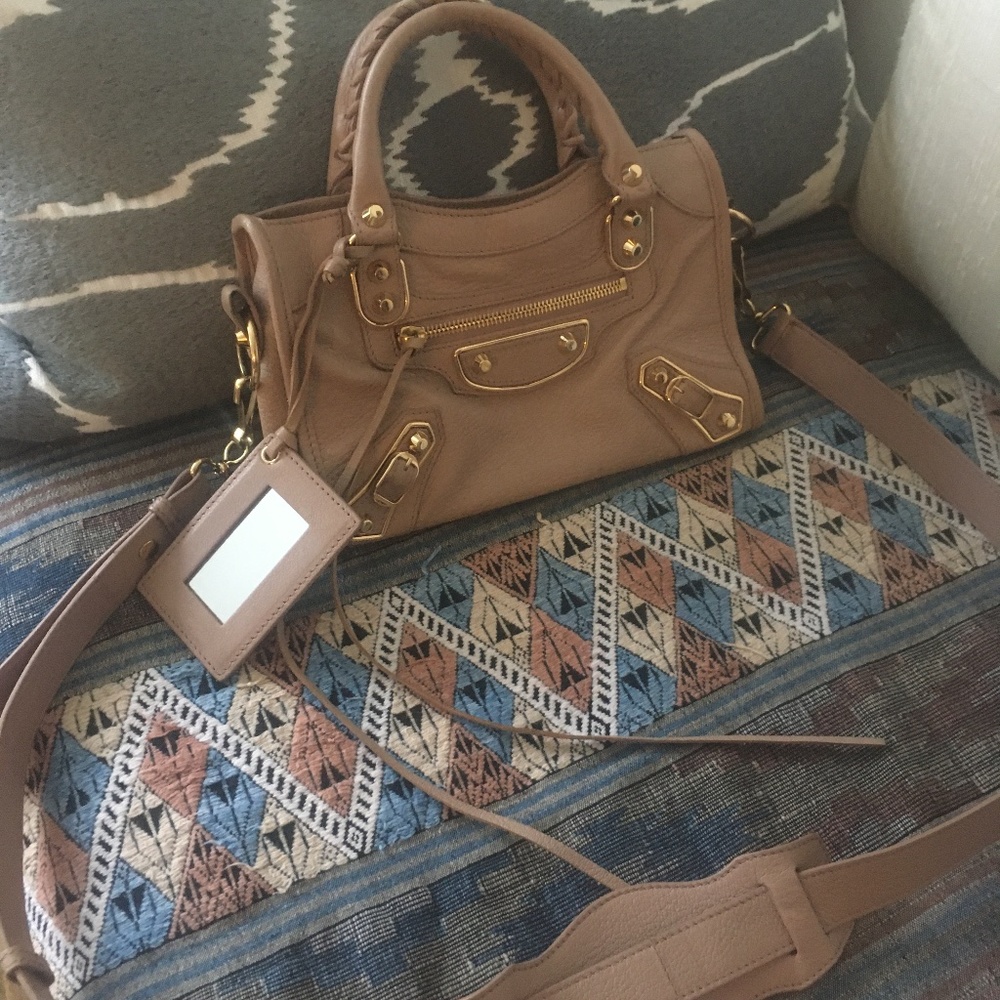 Balenciaga city mini, rose color